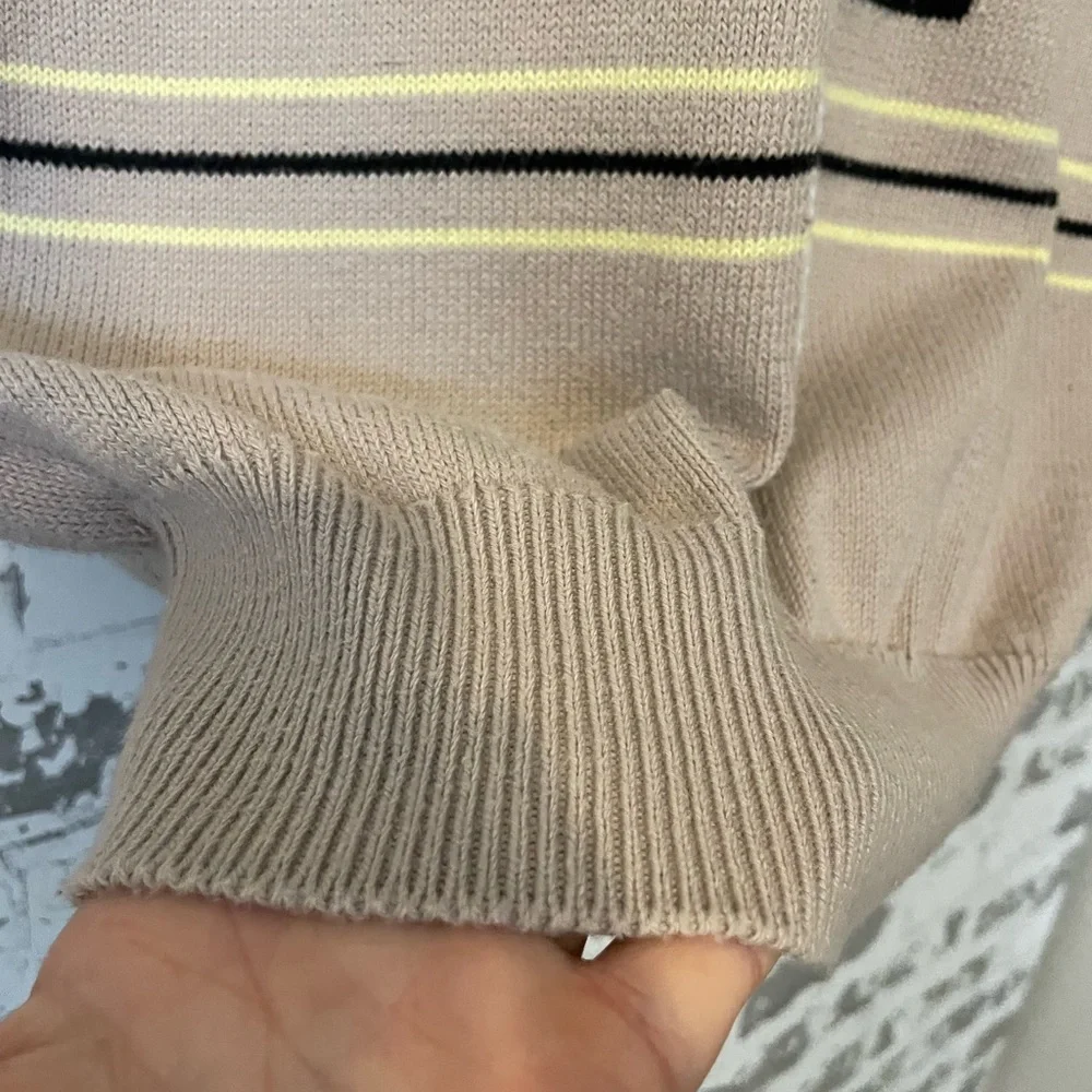 Vintage Titleist Golf Sweater Vest Made in Scotland 100 Cotton Preppy geometric